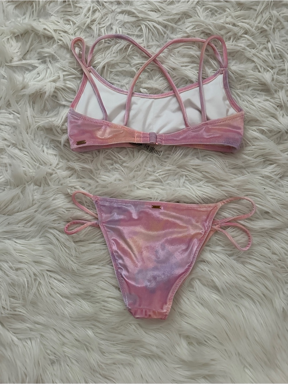 PINK Victoria's Secret Velvet Pink Bikini - Picture 6 of 6
